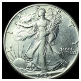 1945-S Silver Walking Liberty Half Dollar UNCIRCUL
