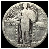 1927-S Silver Standing Liberty Quarter LIGHTLY CIR