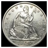 1856-O Silver Half Dollar CHOICE AU