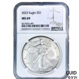 2023 Silver Eagle NGC MS69