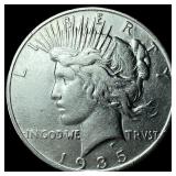 1935-S Silver Peace Dollar CLOSELY UNCIRCULATED