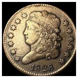 1828 Classic Head Half Cent NEARLY UNCIRCULATED