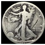 1921-S Silver Walking Liberty Half Dollar LIGHTLY