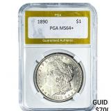 1890 Morgan Silver Dollar PGA MS64+