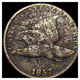 1857 Copper-Nickel Flying Eagle Cent LIGHTLY CIRCU