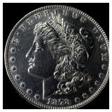 1878 Silver Morgan Dollar CLOSELY UNCIRCULATED