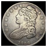 1836 Capped Bust Half Dollar NEARLY UNCIRCULATED
