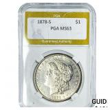1878-S Morgan Silver Dollar PGA MS63