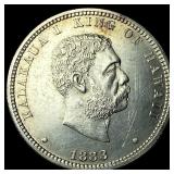 1883 Silver 1/4 Dollar Hawaii UNCIRCULATED