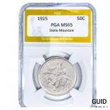 1925 Stone Mountain Half Dollar PGA MS65