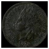 1878 Indian Head Cent NEARLY UNCIRCULATED