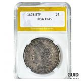 1878 8TF Morgan Silver Dollar PGA XF45