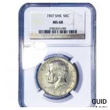 1967 Kennedy Half Dollar NGC MS68