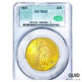 1924 $20 Gold Double Eagle CAC MS62