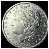 1897-O Silver Morgan Dollar ABOUT UNCIRCULATED