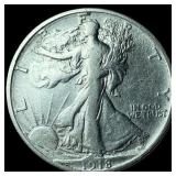 1918-S Silver Half Dollar Walking Liberty CLOSELY
