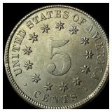 1883 Shield Nickel CHOICE AU