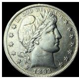 1893 Silver Half Dollar (Barber) UNCIRCULATED
