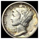 1918 Mercury Dime NICELY CIRCULATED
