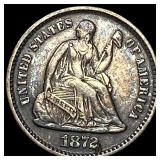 1872 Silver Half Dime LIGHTLY CIRCULATED
