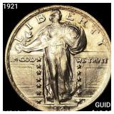 1921 Standing Liberty Quarter UNCIRCULATED + FH