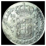 1814 Brazil Silver 960 Reis CLOSELY  UNCIRCULATED