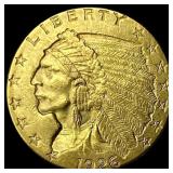1926 Indian Head Gold $2.50 Quarter Eagle UNCIRCUL