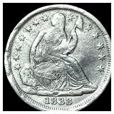 1838 Silver Half Dime HIGH GRADE