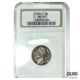 1950-D Jefferson Nickel NGC MS67