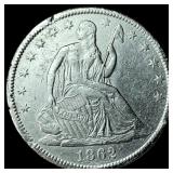 1862-S Silver Half Dollar HIGH GRADE