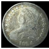 1824 Capped Bust Half Dollar NICELY CIRCULATED