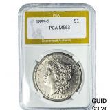 1899-S Morgan Silver Dollar PGA MS63
