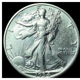 1934-S Silver Walking Liberty Half Dollar NEARLY U