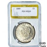 1889 Morgan Silver Dollar PGA MS64