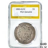 1900-O/CC Morgan Silver Dollar PGA Genuine