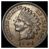 1906 Indian Head Cent NEARLY UNCIRCULATED