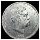 1883 Silver 1 Dala Hawaii HIGH GRADE