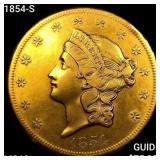 1854-S $20 Gold Double Eagle UNCIRCULATED