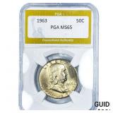 1963 Franklin Half Dollar PGA MS65