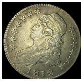 1812 Capped Bust Half Dollar CLOSELY UNCIRCULATED