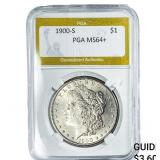 1900-S Morgan Silver Dollar PGA MS64+
