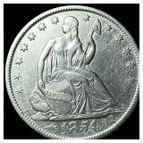 1854-O Silver Half Dollar CLOSELY UNCIRCULATED