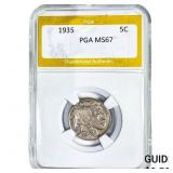 1935 Buffalo Nickel PGA MS67