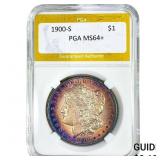 1900-S Morgan Silver Dollar PGA MS64+