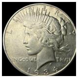 1934-D Silver Peace Dollar NEARLY UNCIRCULATED