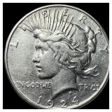 1924 Peace Silver Dollar CLOSELY UNCIRCULATED