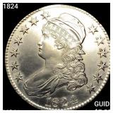 1824 Capped Bust Half Dollar UNCIRCULATED