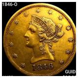 1846-O $10 Gold Eagle CHOICE AU