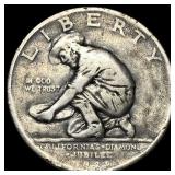 1925-S Silver California Diamond Jubilee Half Doll