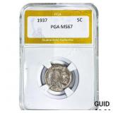 1937 Buffalo Nickel PGA MS67